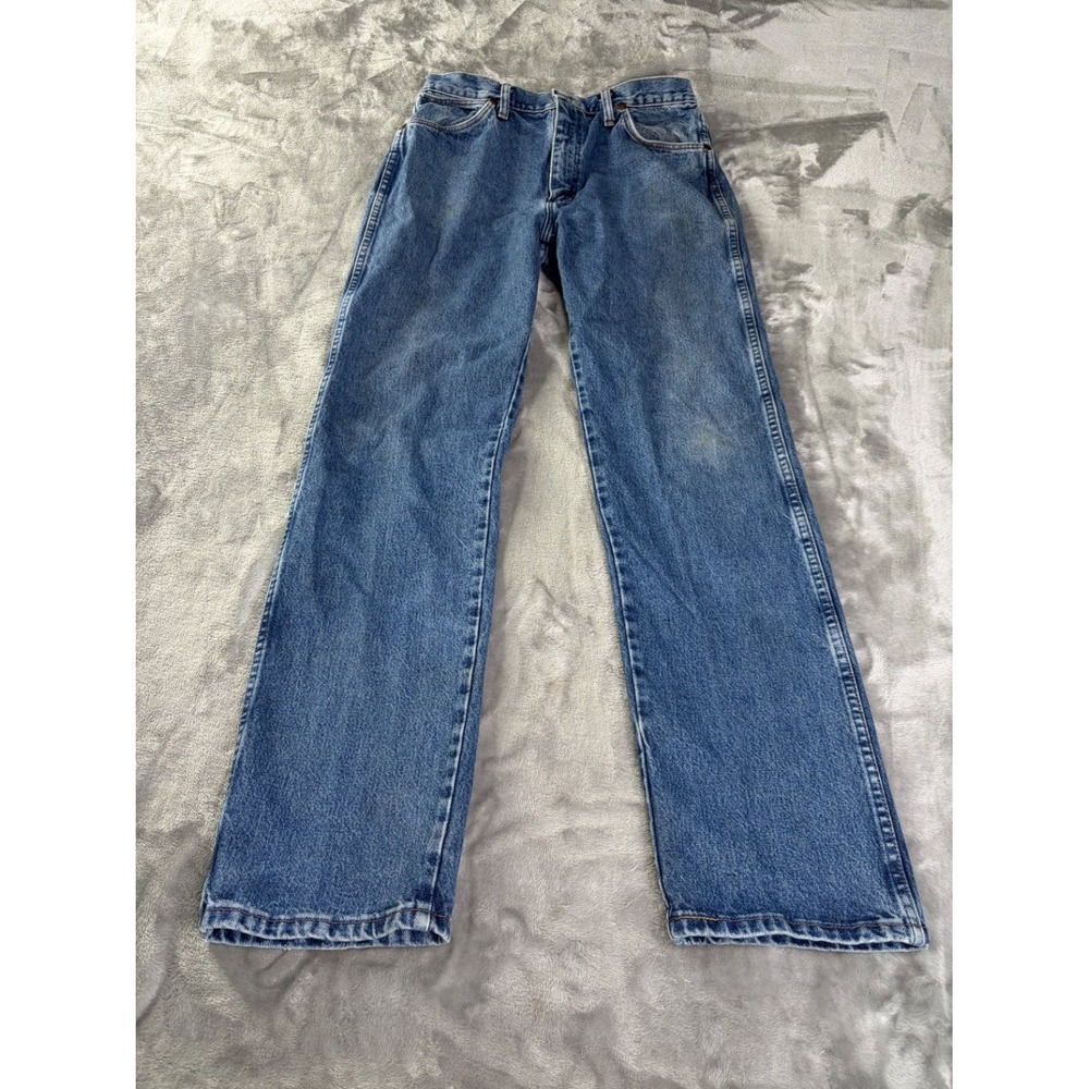 Wrangler Western Jeans 13 MWZGK Cowboy Cut Mens 33x34 Blue Heavyweight Denim